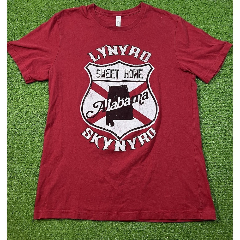 Lynyrd Skynyrd Concert Tee LG Red 2021 Tour Shirt Sweet Home Alabama Red
